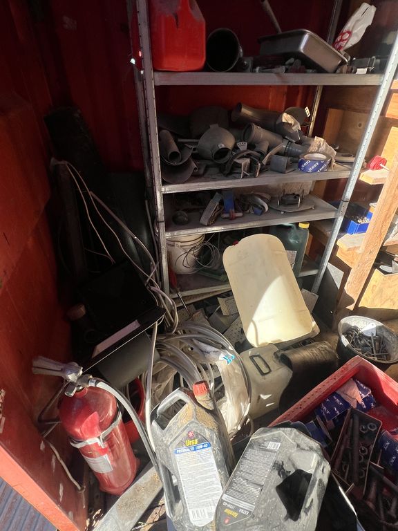 Rød 20 fods Container M/bolt & Jern ( Nr 3 )