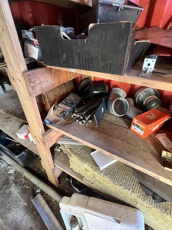 Rød 20 fods Container M/bolt & Jern ( Nr 3 )