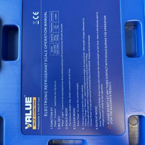 VALUE elektronisk kølemiddelvejeskål model VES-100A.